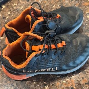 Merrell Black and Orange Trail Shoes